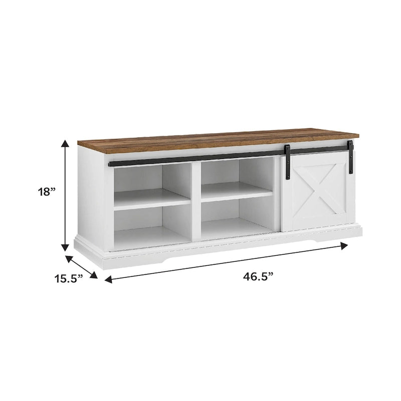Banc de Grange Coulissant de 48 Pouces