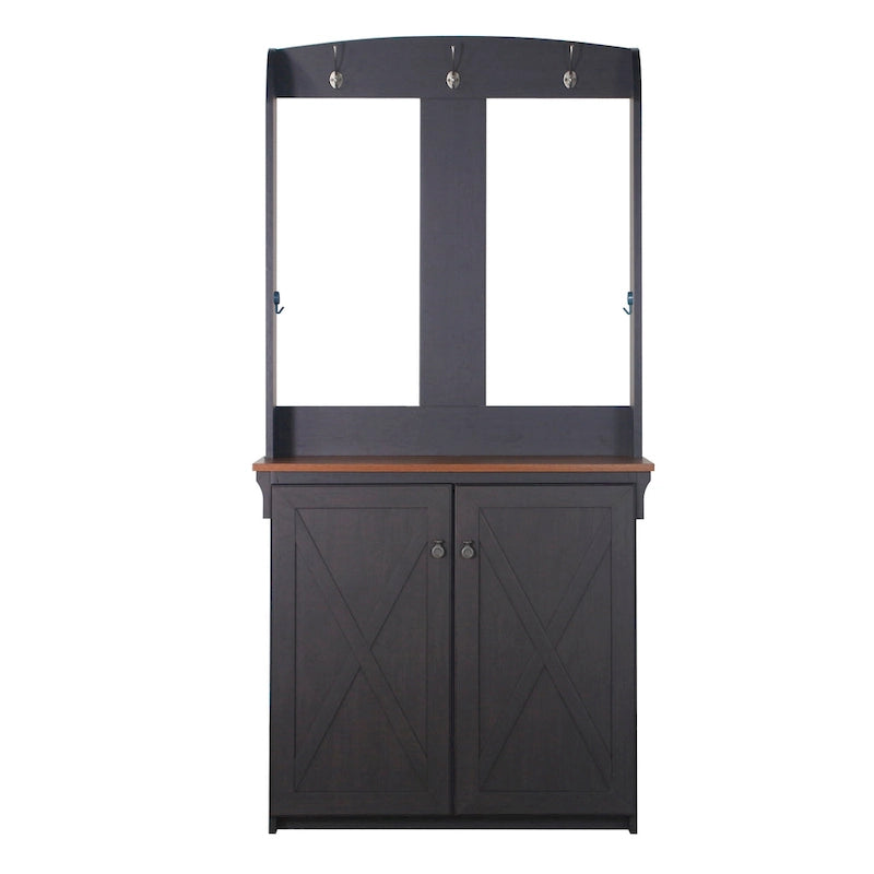 Meuble d'entrée avec banc et rangement à chaussures
