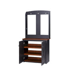 Meuble d'entrée avec banc et rangement à chaussures