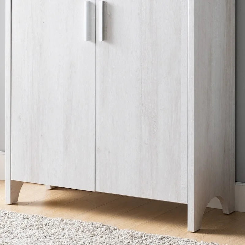 Meuble à chaussures à deux portes avec 4 étagères intérieures