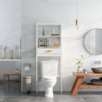 Meuble de rangement WC avec tiroir et 2 étagères ouvertes