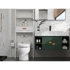 Meuble de rangement WC avec tiroir et 2 étagères ouvertes
