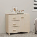 vidaXL Sideboard Buffet Cabinet with Storage for Kitchen HAMAR Solid Pinewood - 35.4x15.7x31.5
