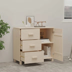 Buffet bahut avec rangement – Pin massif, 35,4"x15,7"x31,5"