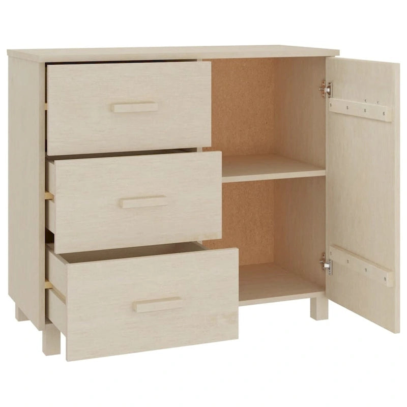 Buffet bahut avec rangement – Pin massif, 35,4"x15,7"x31,5"