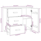 Buffet bahut avec rangement – Pin massif, 35,4"x15,7"x31,5"