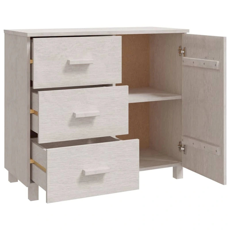 Buffet bahut avec rangement – Pin massif, 35,4"x15,7"x31,5"