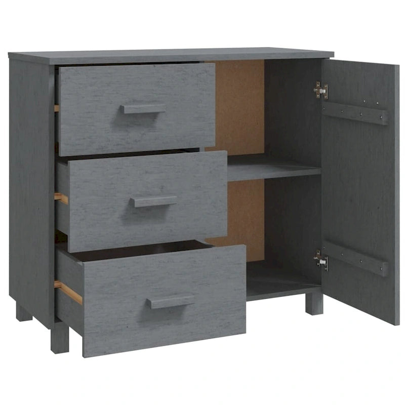 Buffet bahut avec rangement – Pin massif, 35,4"x15,7"x31,5"