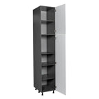 Armoire utilitaire à double porte 18 x 96 — 18 x 96 x 23 3/8 po.