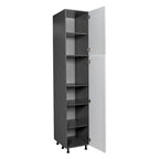 Armoire utilitaire à double porte 18 x 96 — 18 x 96 x 23 3/8 po.