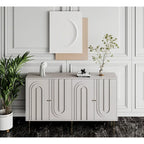 Buffet 4 portes avec étagères réglables