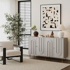Buffet 4 portes avec étagères réglables