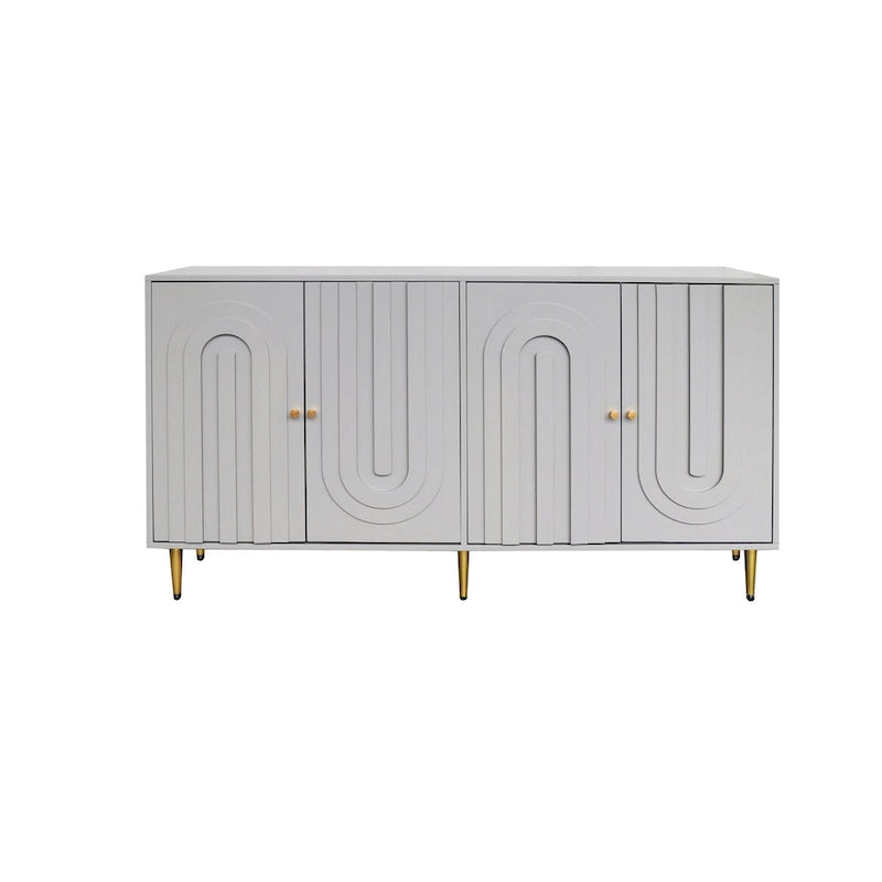 Buffet 4 portes avec étagères réglables