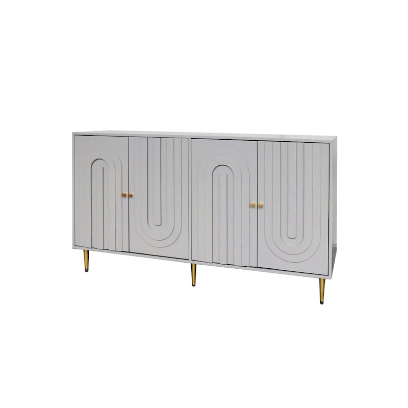 Buffet 4 portes avec étagères réglables