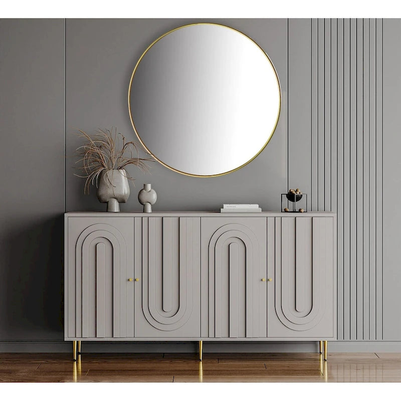 Buffet 4 portes avec étagères réglables