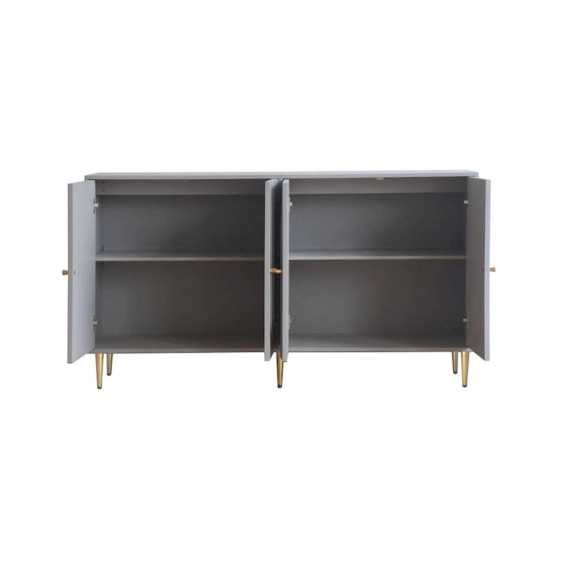 Buffet 4 portes avec étagères réglables