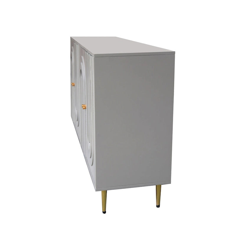 Buffet 4 portes avec étagères réglables