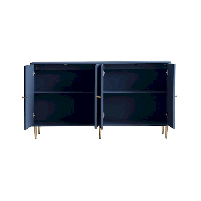 Buffet 4 portes avec étagères réglables
