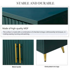 Buffet de rangement 4 portes avec portes à lignes verticales