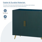 Buffet de rangement 4 portes avec portes à lignes verticales