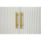 Buffet de rangement 4 portes avec portes à lignes verticales