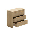 Meuble de rangement en rotin à 4 tiroirs
