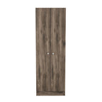 Meuble de rangement avec cinq étagères et double porte