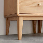 Meuble de rangement avec porte vitrée, 2 étagères et 1 tiroir
