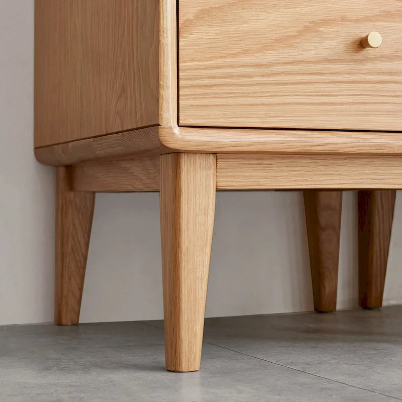 Meuble de rangement avec porte vitrée, 2 étagères et 1 tiroir