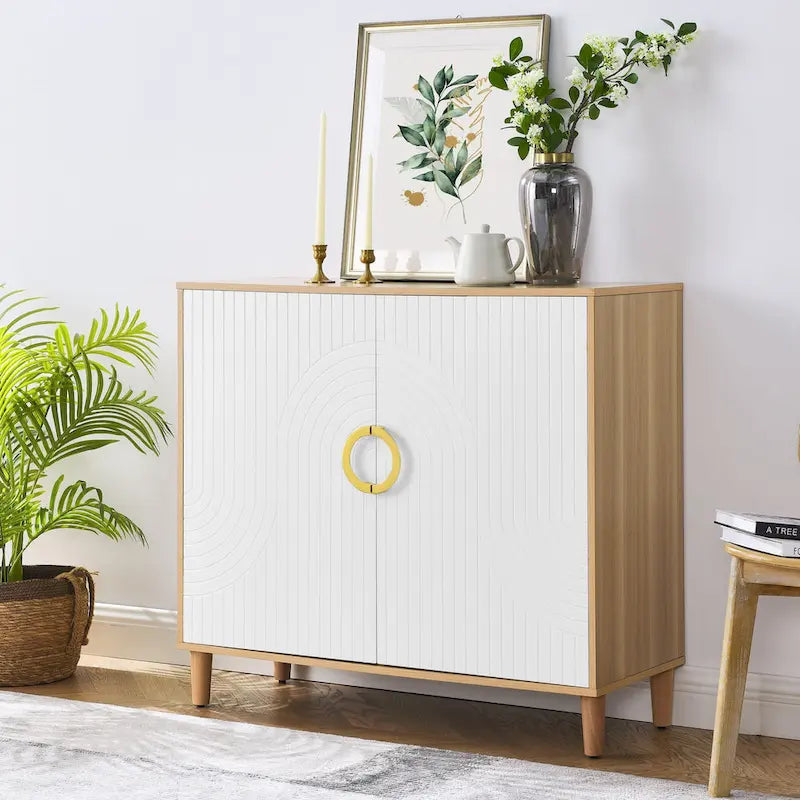 Buffet de rangement avec étagères réglables