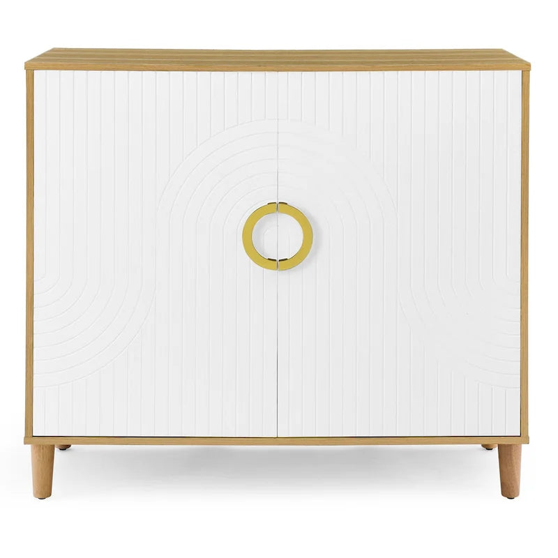 Buffet de rangement avec étagères réglables