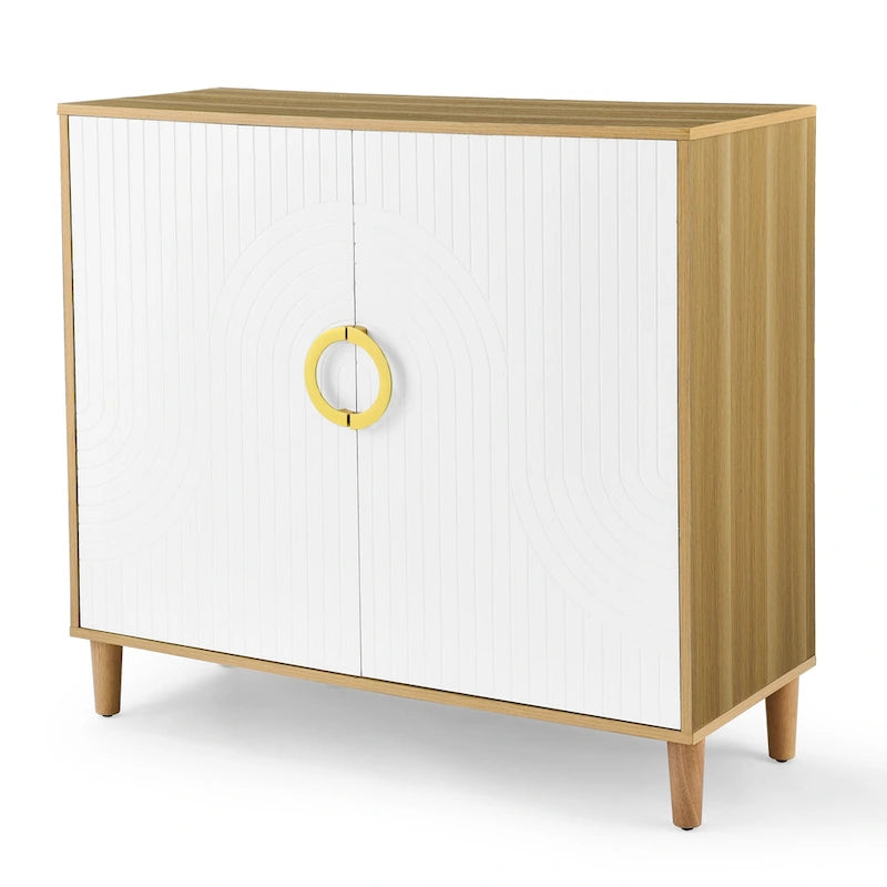 Buffet de rangement avec étagères réglables
