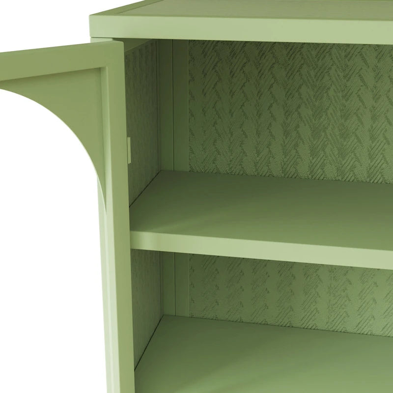 Armoire de rangement murale à deux portes avec portes vitrées