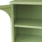 Armoire de rangement murale à deux portes avec portes vitrées
