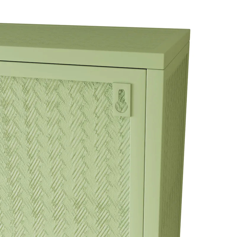 Armoire de rangement murale à deux portes avec portes vitrées