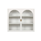 Armoire de rangement murale à deux portes avec portes vitrées