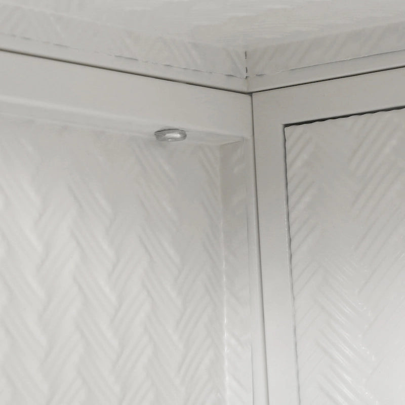 Armoire de rangement murale à deux portes avec portes vitrées