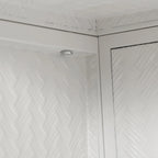 Armoire de rangement murale à deux portes avec portes vitrées