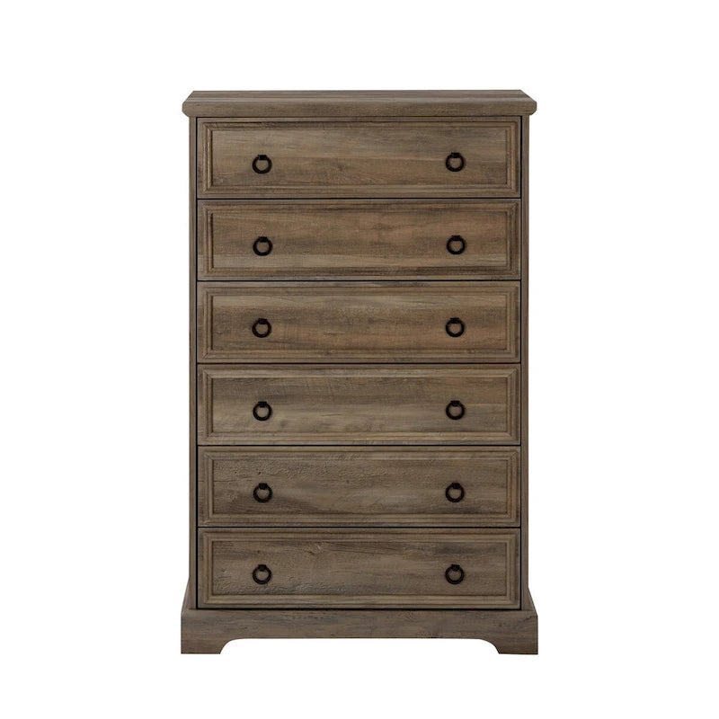 Commode à 6 tiroirs avec coulisses larges