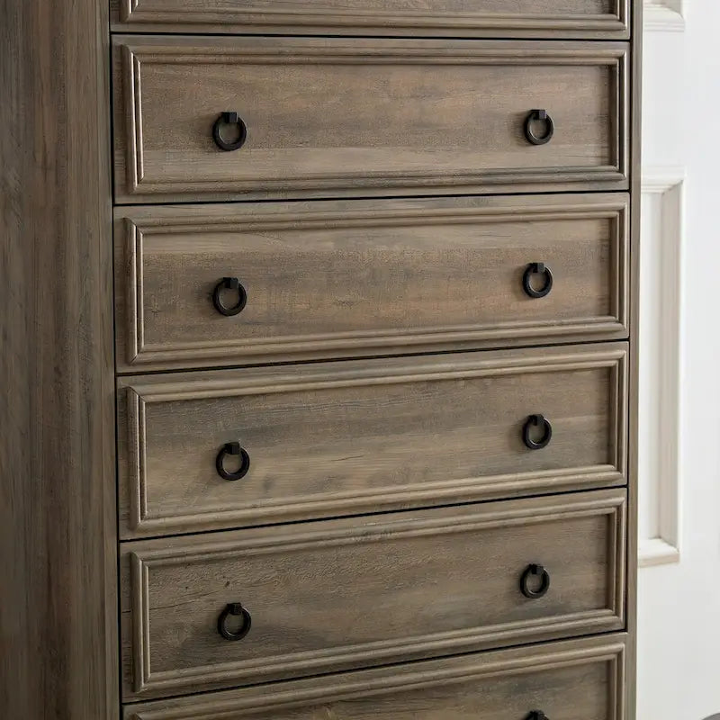 Commode à 6 tiroirs avec coulisses larges