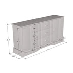 Buffet contemporain avec finition mate