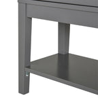 Meuble buffet avec étagères réglables et portes en verre trempé