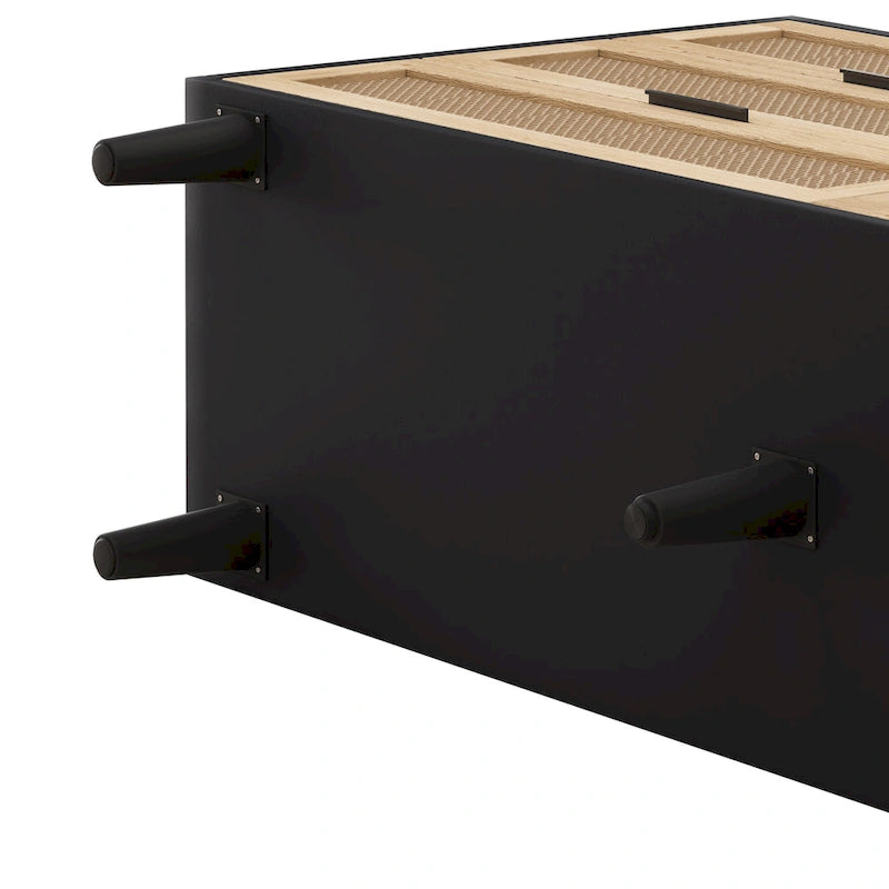 Armoire de rangement en rotin à 6 tiroirs