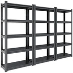 Étagère de rangement métallique à 5 niveaux