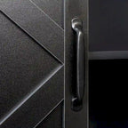 Meuble de rangement 4 portes avec étagères ouvertes