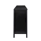 Meuble de rangement 4 portes avec étagères ouvertes
