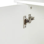 Meuble de rangement 4 portes avec étagères ouvertes