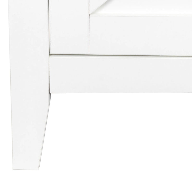 Meuble de rangement 4 portes avec étagères ouvertes