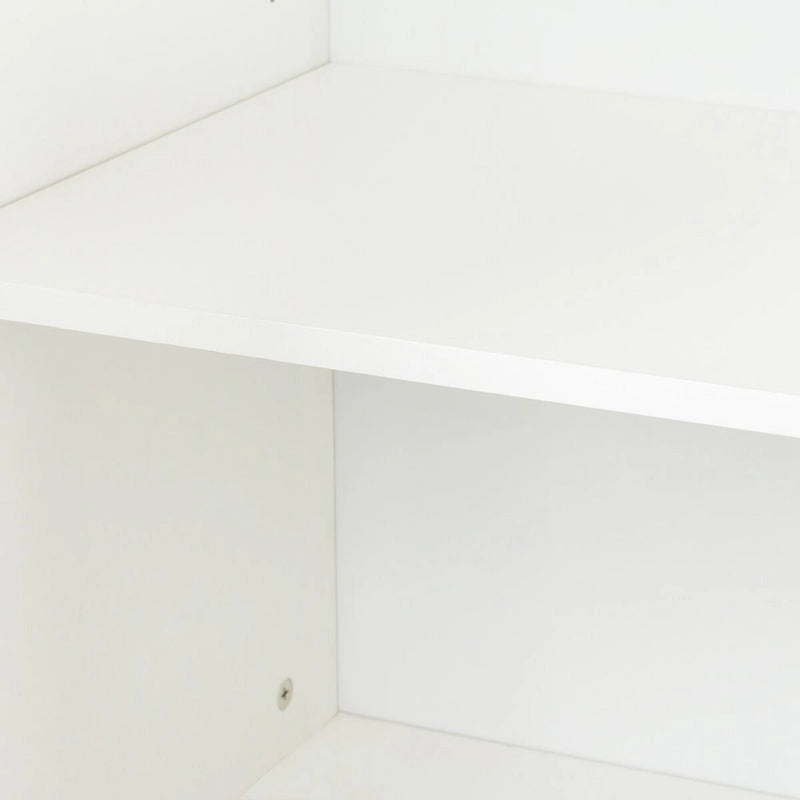 Meuble de rangement 4 portes avec étagères ouvertes