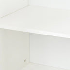 Meuble de rangement 4 portes avec étagères ouvertes